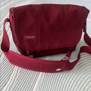 Timbuk2 Red Messenger Bag Durable Canvas Design